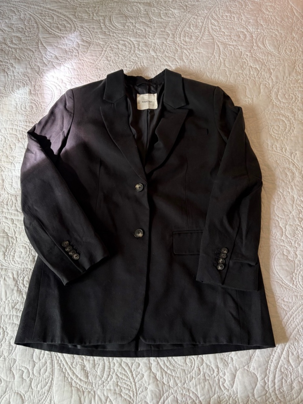 Everlane Black Single-Breasted Women's Blazer